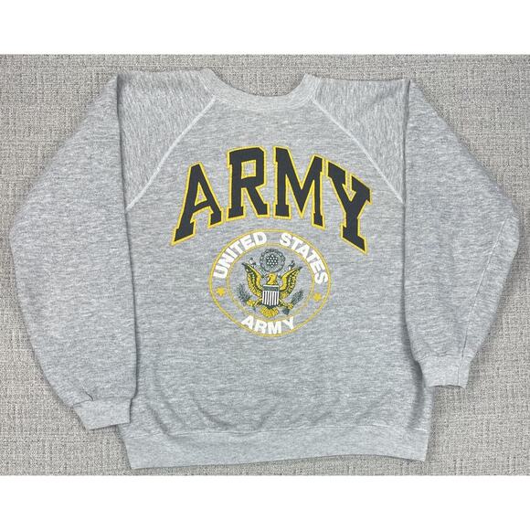 Vintage United States Army Sweatshirt Mens Large Hanes Military Crewneck 90s USA - Picture 1 of 11